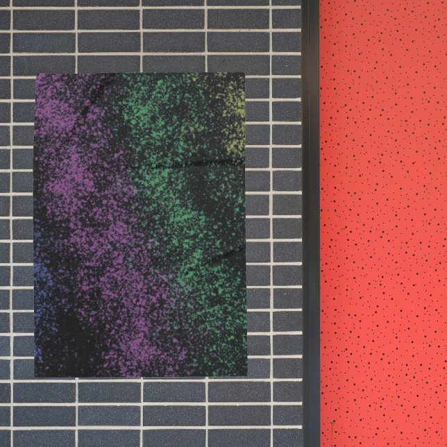 Póster Purple-green cosmic gradient, dark shadows. (Subido por el creador)