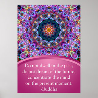 Póster Purple Lotus Mandala