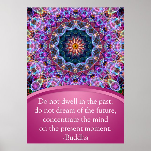 Póster Purple Lotus Mandala (Frente)