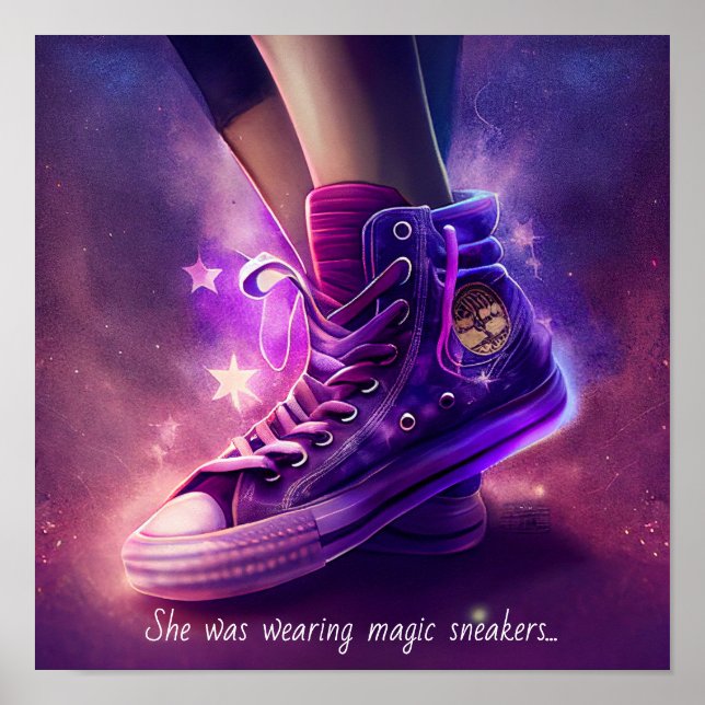 Póster Purple Magic Sneakers (Frente)