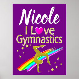 PÓSTER PÚRPLE ME ENCANTA EL DISEÑO DE GIMNASTICAS