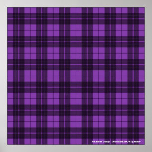 Póster Purple Plaid