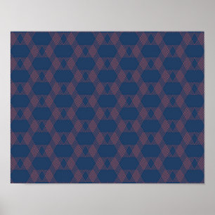 Póster Purple, red, trendy, cool modern decorative art
