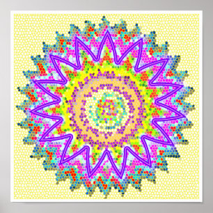 Póster PURPLE Star Sparkling Chakra