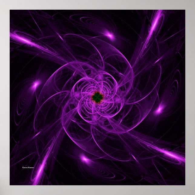 Póster Purple Swirls (Frente)