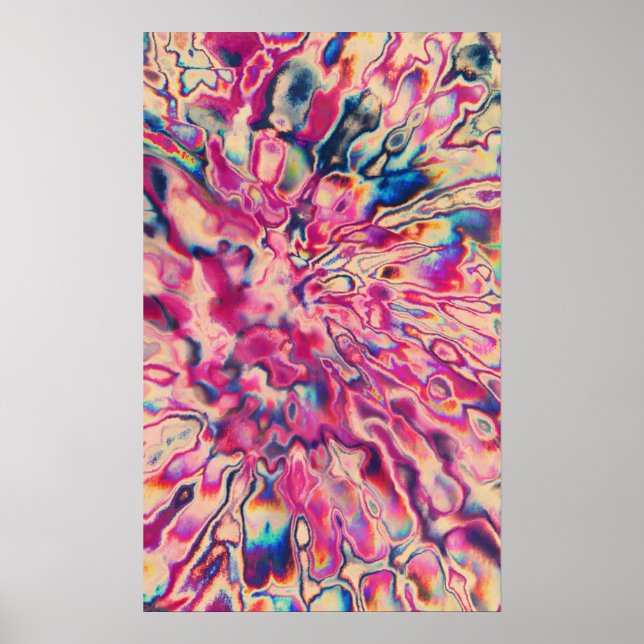 Póster Purple Tie-Dye #2 Poster (Frente)