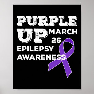 Póster Purple UP 26 de marzo apoya la conciencia sobre la