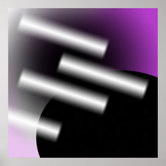 Póster Púrpura abstracto con rayos de luz AP0005
