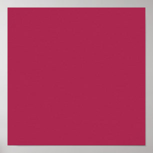 Póster Púrpura Amaranto (color sólido) 