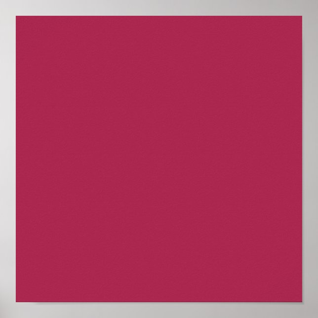 Póster Púrpura Amaranto (color sólido)  (Frente)