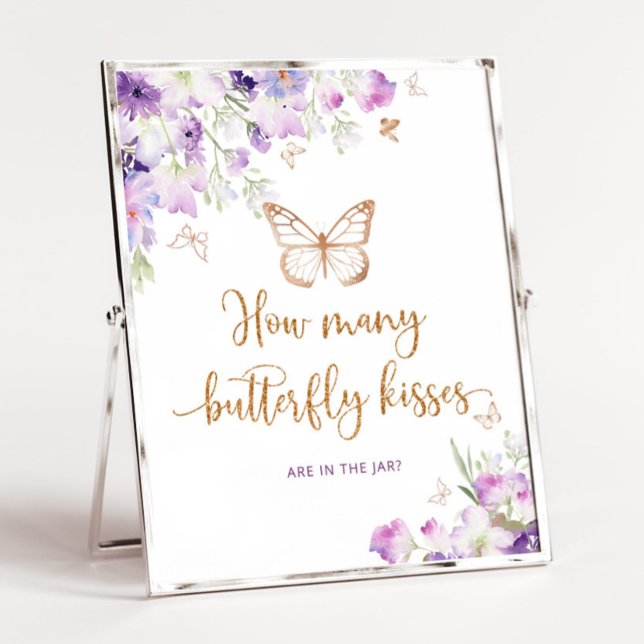 Póster Púrpura ¿cuántas mariposas besan el juego de la du (Subido por el creador)
