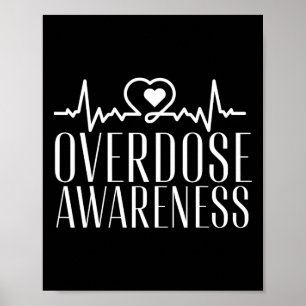 Póster Púrpura de Conciencia de Sobredosis