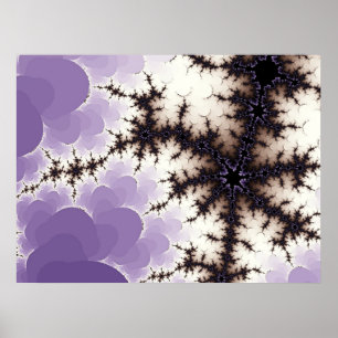 Póster Púrpura del fractal