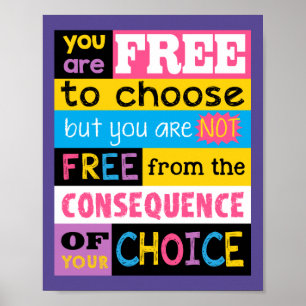 Póster Púrpura inspiradora de motivación del rosa de la