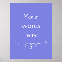 Póster Púrpura oscuro perwinkle