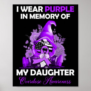 Póster Púrpura Para Mi Hija Sobredosis Awareness Mon