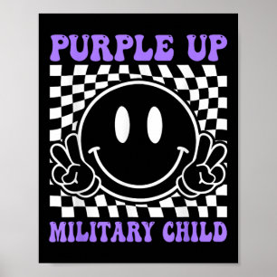 Póster Púrpura Para Niños Militares