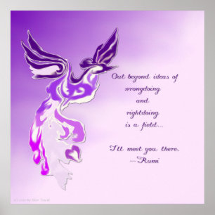 Póster Púrpura Phoenix Rumi
