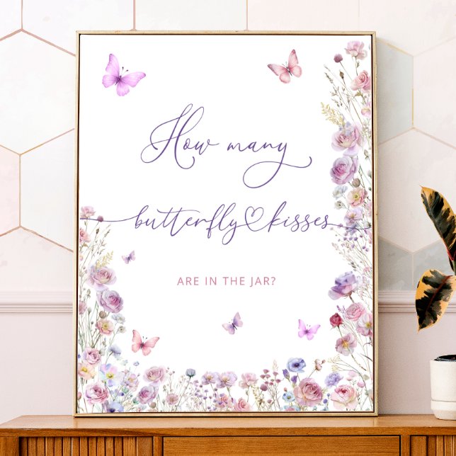 Póster Púrpura Rosa Cuántos Besos De Mariposa Juego (Subido por el creador)