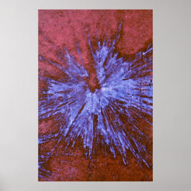 Póster Púrpura sobre el balón rojo (Frente)