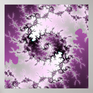 Póster Púrpura Swirl
