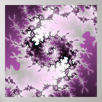 Póster Púrpura Swirl