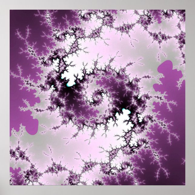 Póster Púrpura Swirl (Frente)