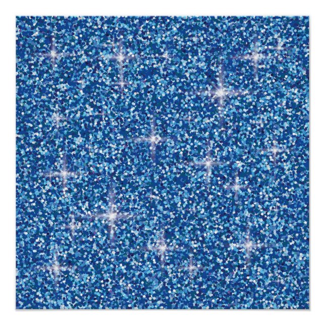 Póster Purpurina azul irrisorio (Anverso)