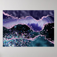 *~* PURPURINA celeste de Ocean Agate AP8