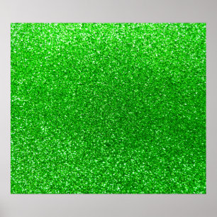 Póster Purpurina de la verde lima