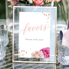 Póster Purpurina de Rubor ducha de novia favorece el Rótu