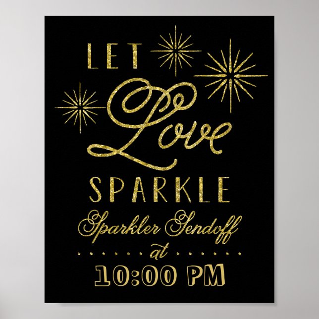 Póster Purpurina deja que el amor se desparle | Sparkler  (Frente)