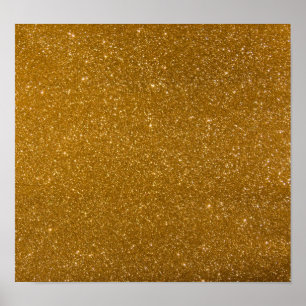 Póster Purpurina dorado