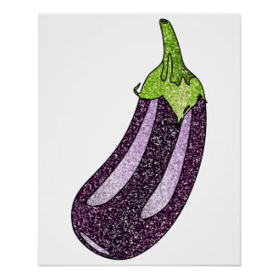 Póster Purpurina Eggplant