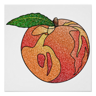 Póster Purpurina Peach