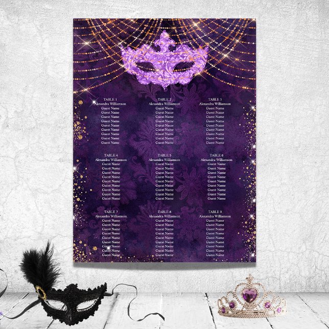 Póster Purpurina púrpura de mascarada 9 tablas de asiento (Subido por el creador)