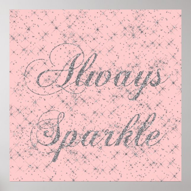 Póster Purpurina Sparkle Silver (Frente)