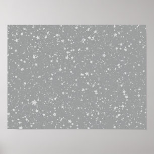 Póster Purpurina Stars4 - Plata
