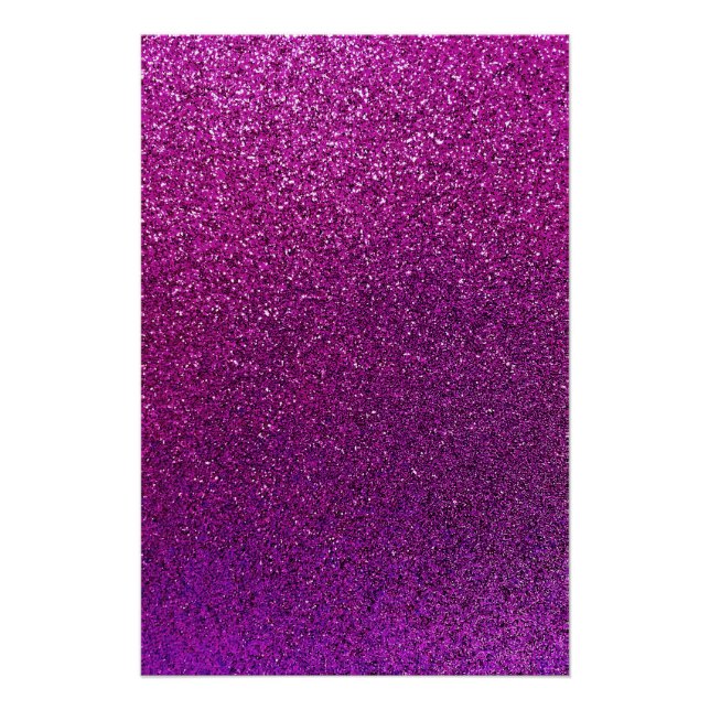 Póster Purpurinoso de fondo morado Purpurina (Anverso)