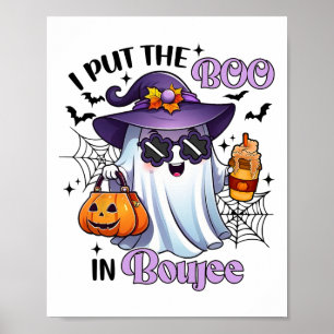 Póster Puse El Boo En Boujee Funny Halloween Outfit Cos
