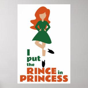 Póster Puse el Rince en la Princesa   Baile irlandés Red 