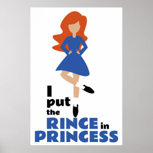 Póster Puse el Rince en la Princesa   Baile irlandés Red 