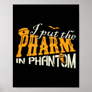 Póster Puse La Pharm En Fantom Gracioso Rx De Halloween