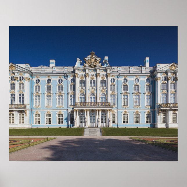 Póster Pushkin-Tsarskoye Selo, Palacio de Catalina (Frente)