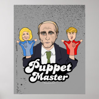 Póster Putin, maestro de marionetas