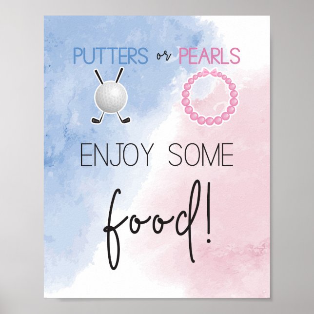 Póster Putters o Pears Disfruta de un cartel de comida (Frente)