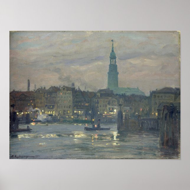 Póster Putting on the Lights, 1904 (Frente)