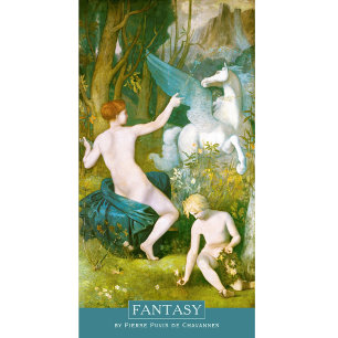 Póster Puvis de Chavannes Fantasy Pegasus CC0036