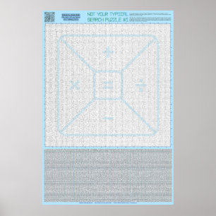 Póster PUZZLE #1: Ecuaciones matemáticas - Estándar