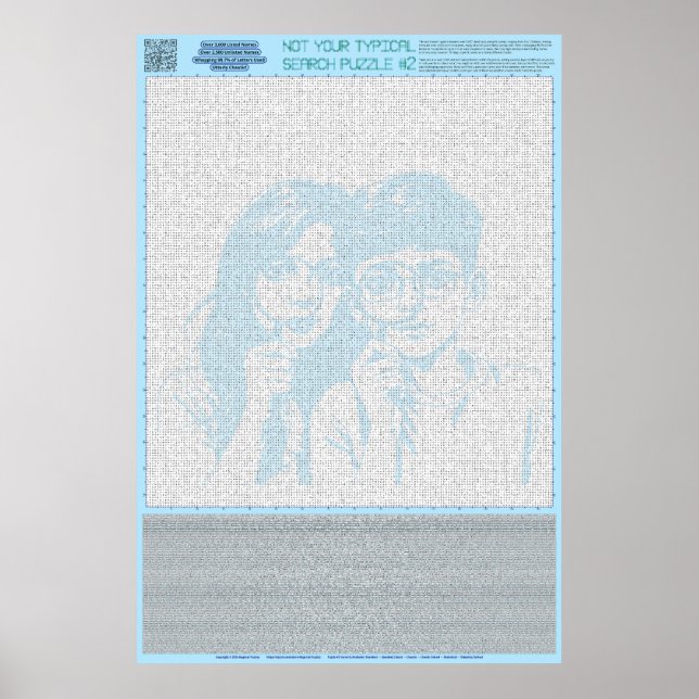 Póster PUZZLE #2: Nombres - caótico (Frente)